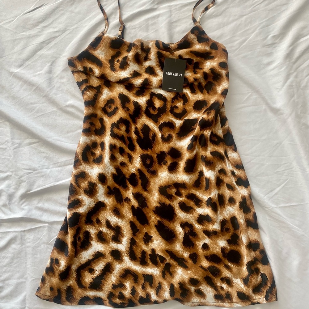 Cheetah mini slip dress